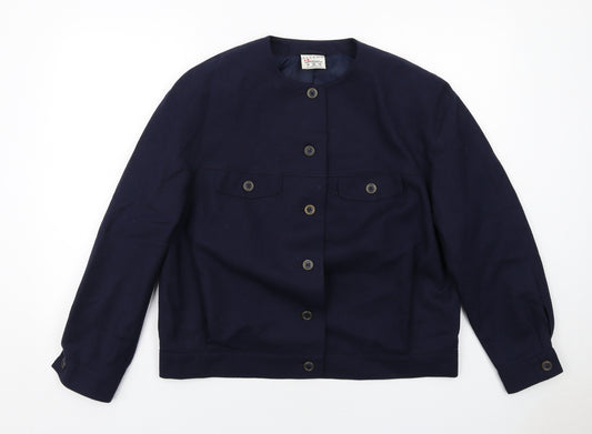 Alexon Womens Blue Jacket Size 16 Button