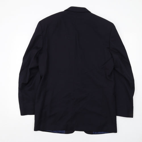 Austin Reed Mens Blue Wool Jacket Suit Jacket Size 40 Regular