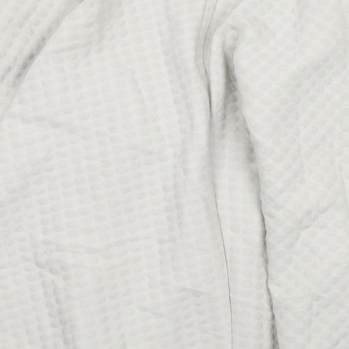 H&M Womens Grey Polka Dot Polyester Swing Skirt Size 10 Zip