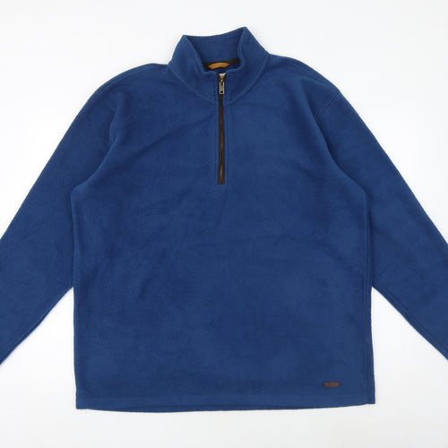 EWM Mens Blue Polyester Pullover Sweatshirt Size XL