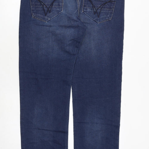 Mish Mash Mens Blue Cotton Straight Jeans Size 36 in Regular Zip