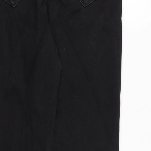 River Island Womens Black Cotton Skinny Jeans Size 10 Regular Zip