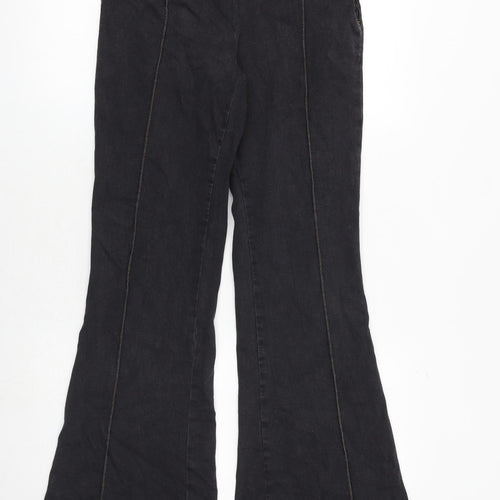 BDG Womens Black Cotton Flared Jeans Size 30 in L30 in Regular Zip