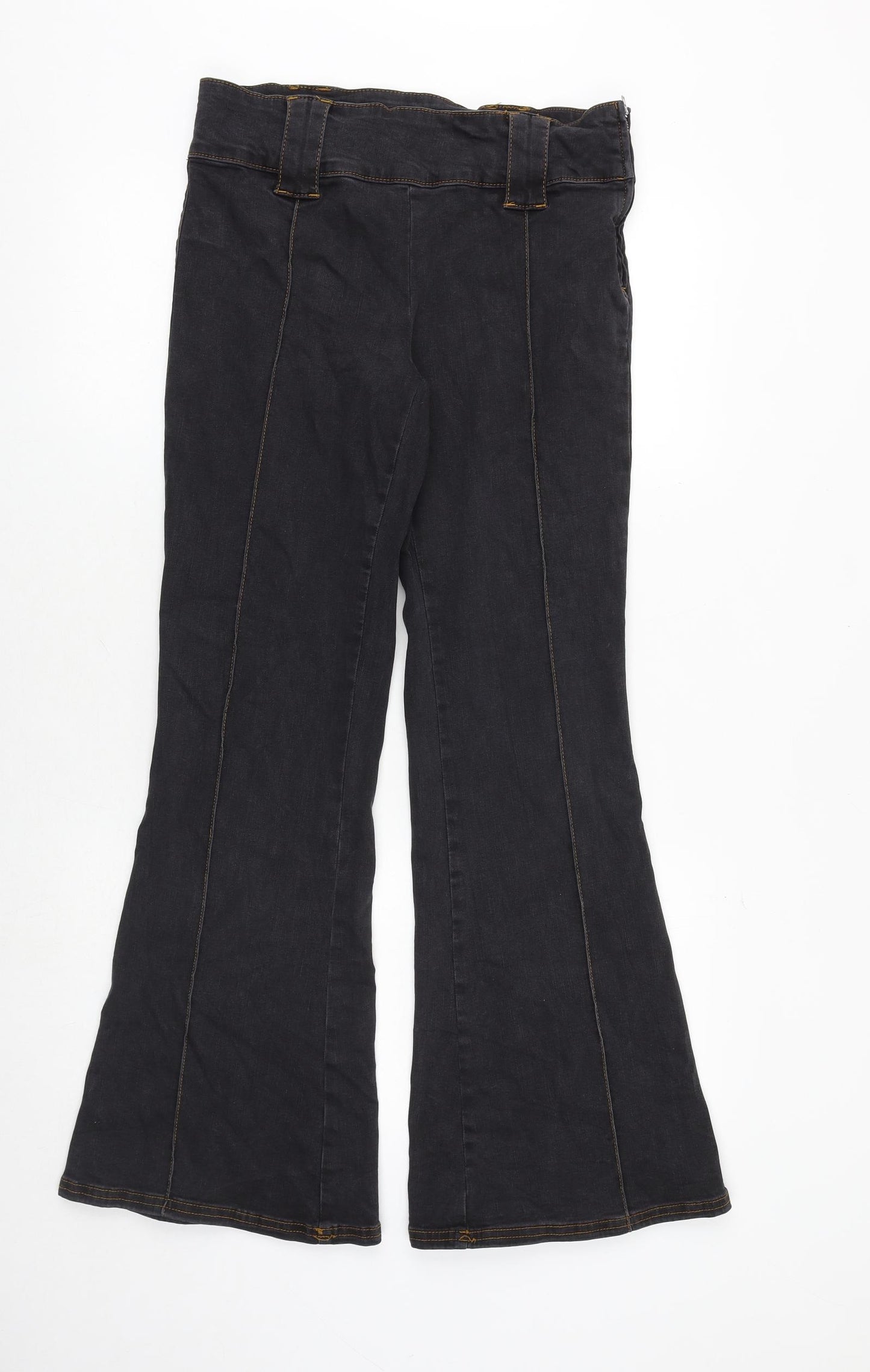 BDG Womens Black Cotton Flared Jeans Size 30 in L30 in Regular Zip