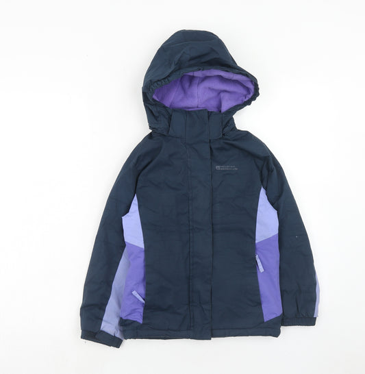 Regatta Girls Purple Windbreaker Jacket Size 7-8 Years Zip