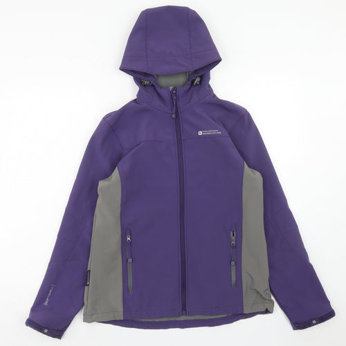 Mountain Warehouse Womens Purple Geometric Jacket Size 14 Zip