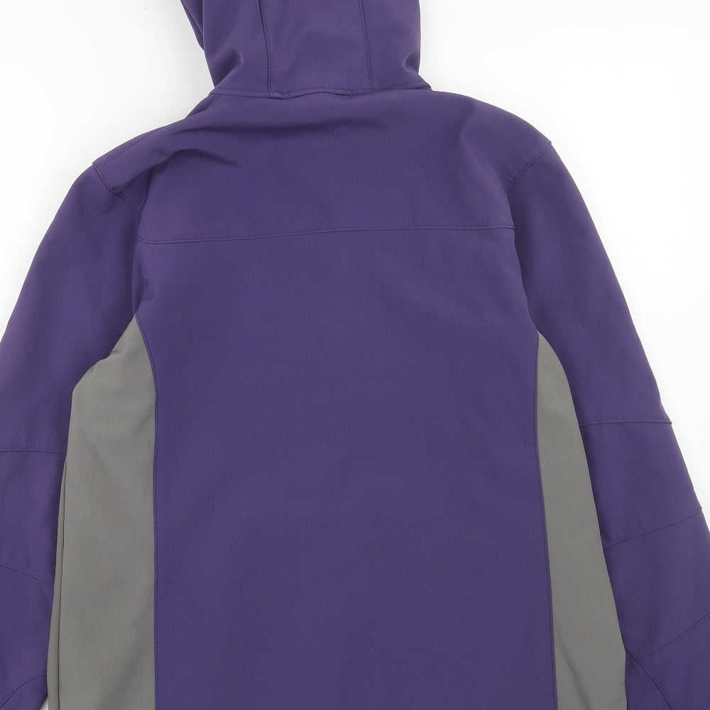 Mountain Warehouse Womens Purple Geometric Jacket Size 14 Zip