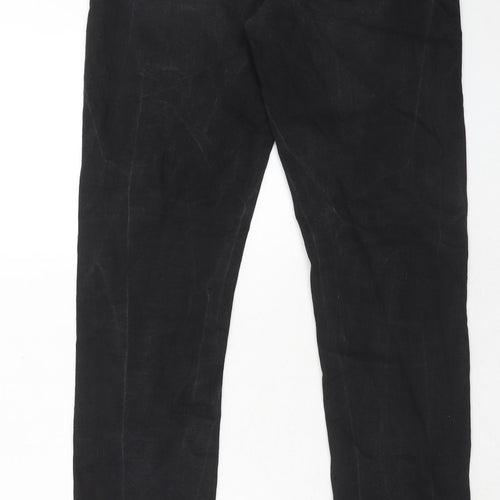ASOS Mens Black Cotton Skinny Jeans Size 32 in L32 in Slim Zip