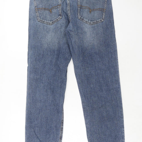 NEXT Mens Blue Cotton Straight Jeans Size 30 in L29 in Regular Button