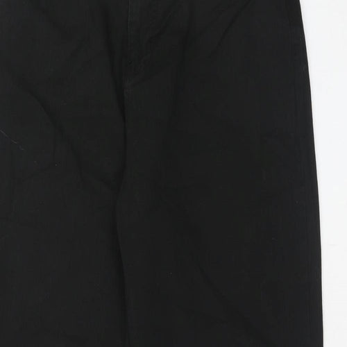 JD Williams Womens Black Cotton Bootcut Jeans Size 18 Regular Zip