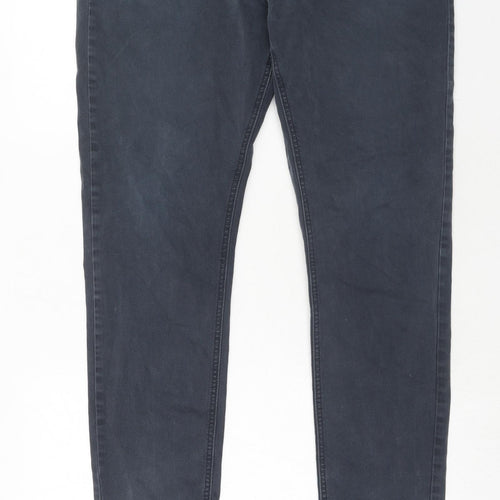 Feraud Mens Blue Cotton Skinny Jeans Size 38 in L32 in Regular Zip
