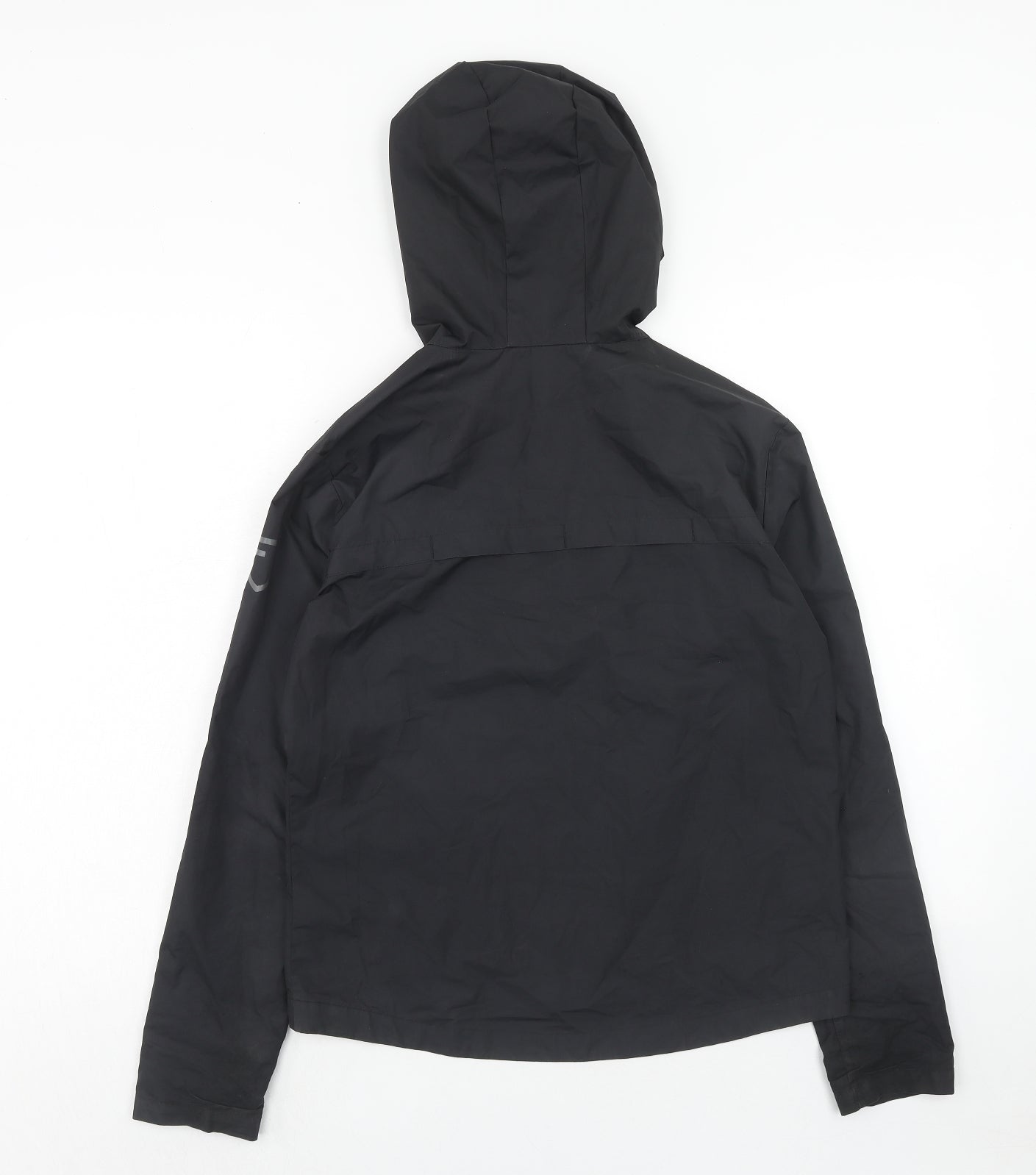 DECATHLON Boys Black Windbreaker Jacket Size 14 Years Zip