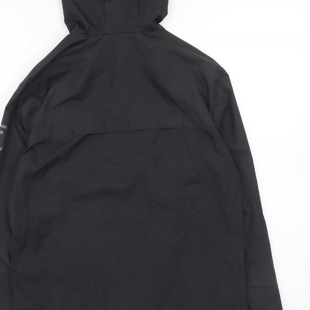 DECATHLON Boys Black Windbreaker Jacket Size 14 Years Zip