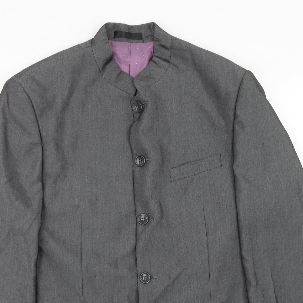 Marc Darcy Mens Grey Polyacrylate Fibre Jacket Suit Jacket Size 40 Regular