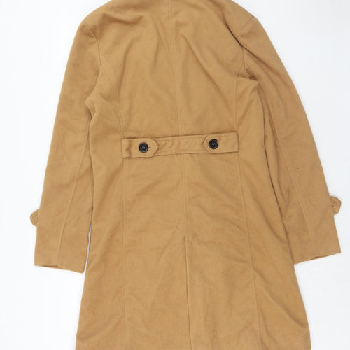 Zanzea Womens Brown Overcoat Coat Size M Button