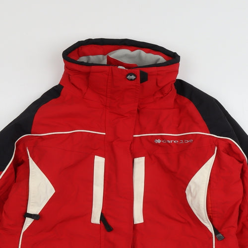 Dare 2B Womens Red Windbreaker Jacket Size 12 Zip
