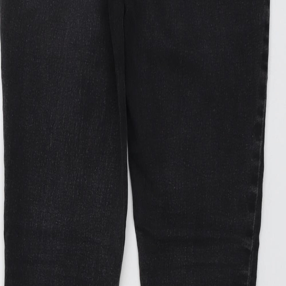 Dorothy Perkins Womens Grey Cotton Skinny Jeans Size 10 L28 in Regular Button