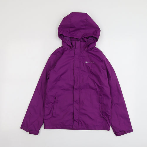 Mountain Warehouse Girls Purple Windbreaker Jacket Size 9-10 Years Zip
