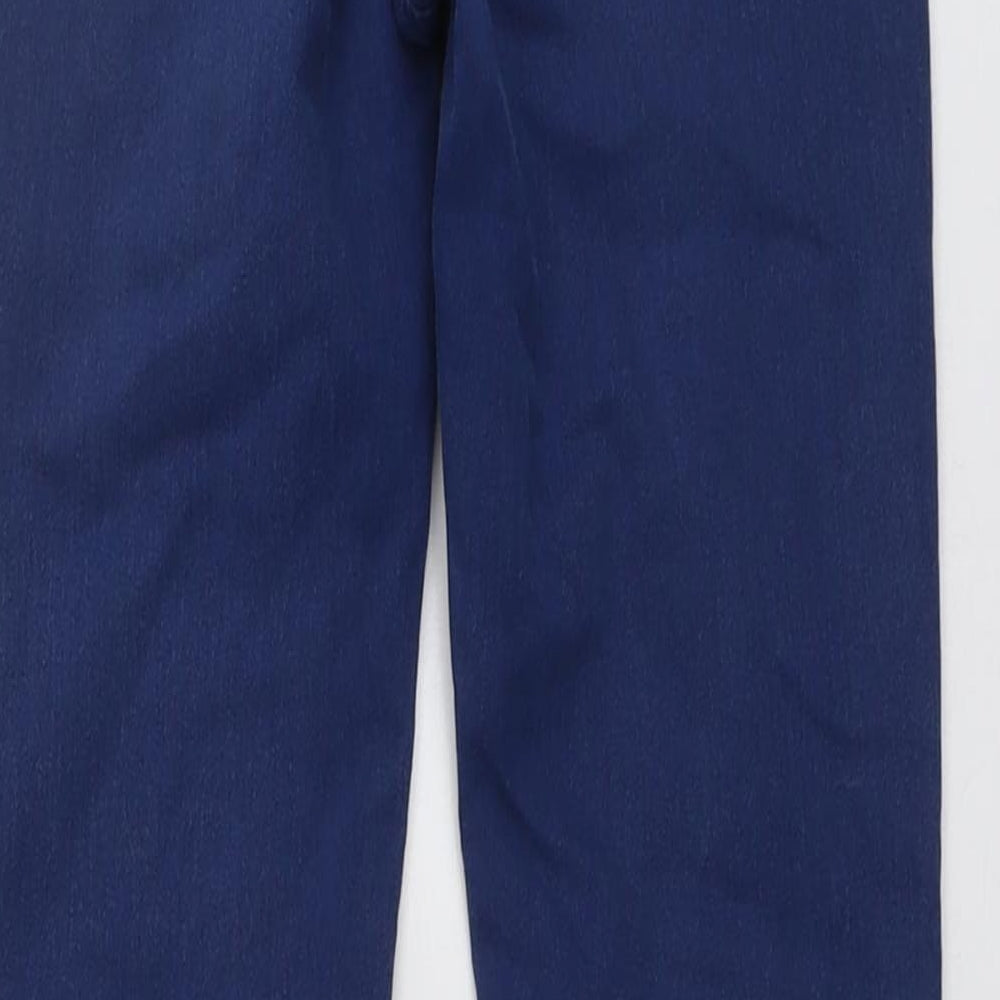 H&M Girls Blue Cotton Skinny Jeans Size 9-10 Years Regular Button - Star