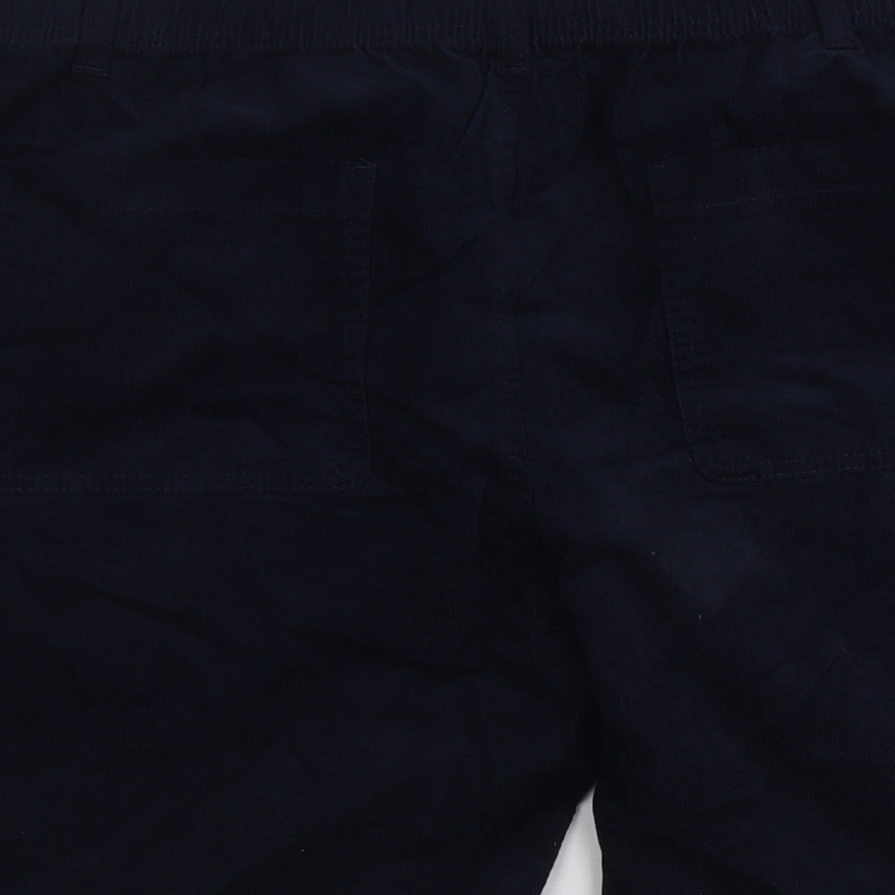 Marks and Spencer Mens Blue Cotton Chino Shorts Size 2XS L9 in Regular Button