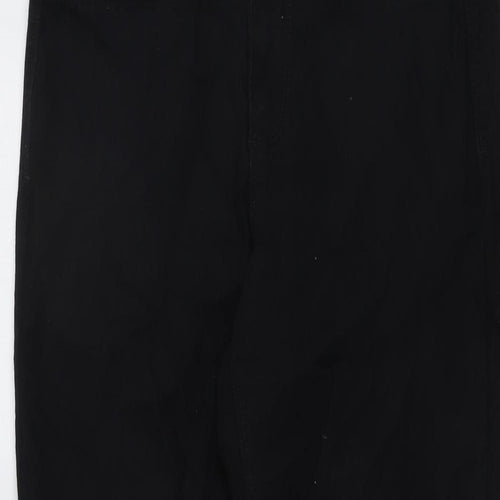 NEXT Womens Black Cotton Straight Jeans Size 10 L28 in Regular Button