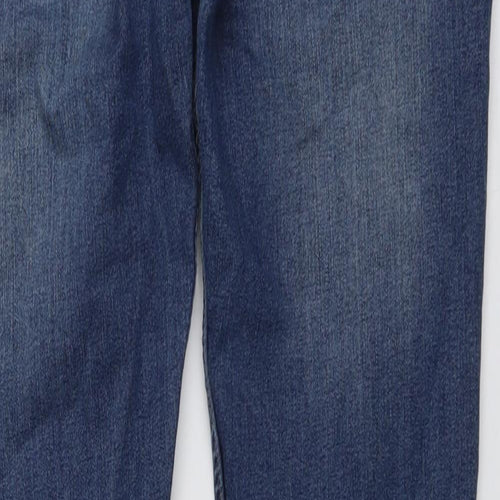 Flivez Mens Blue Cotton Skinny Jeans Size 34 in L30 in Regular Button
