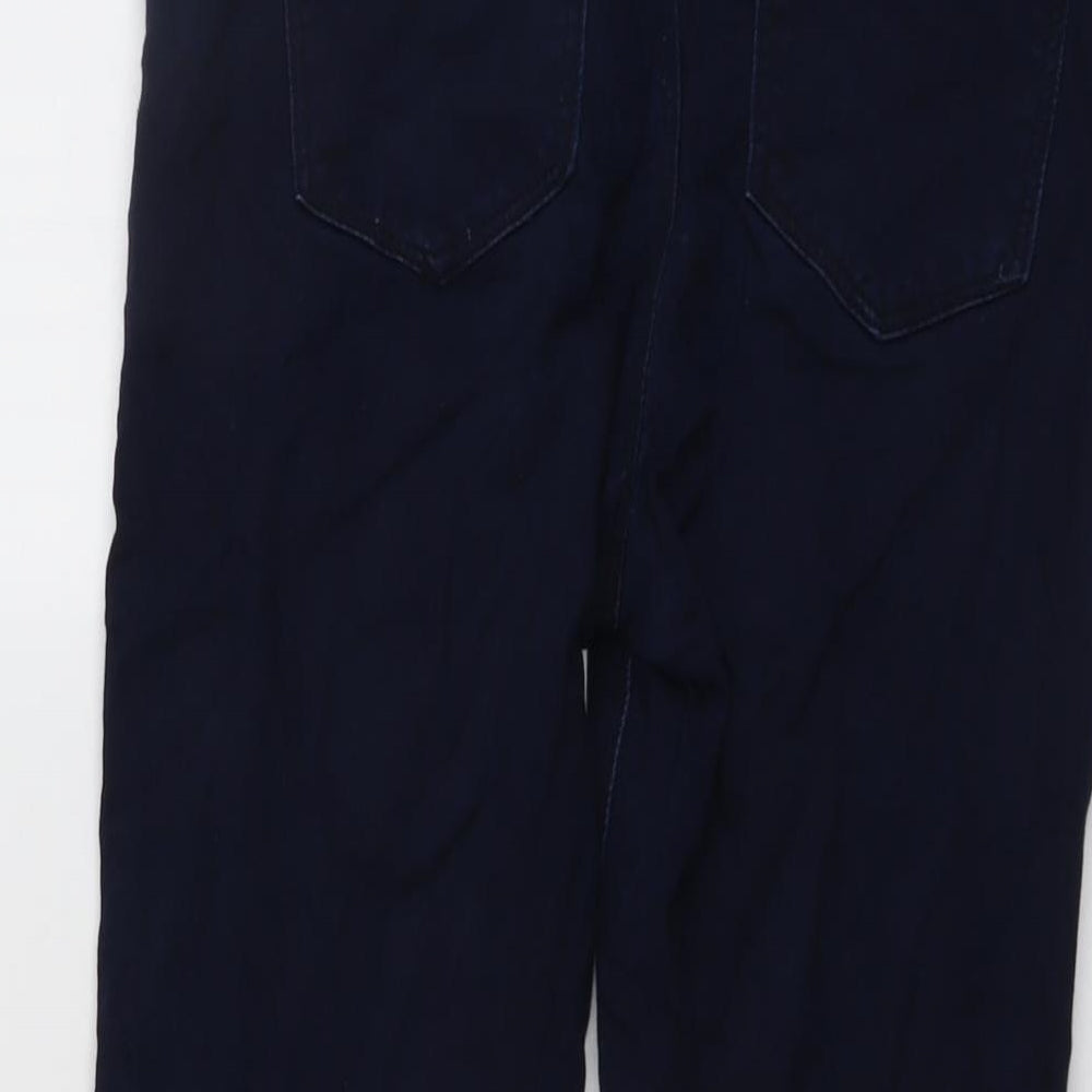 Oasis Womens Blue Cotton Capri Jeans Size 14 L23 in Regular Button