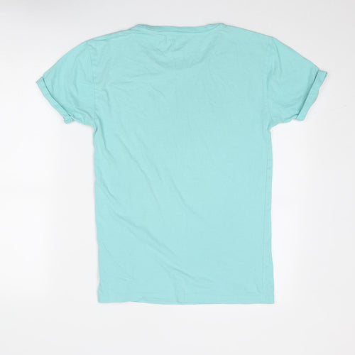 NEXT Mens Blue Cotton T-Shirt Size XS Round Neck
