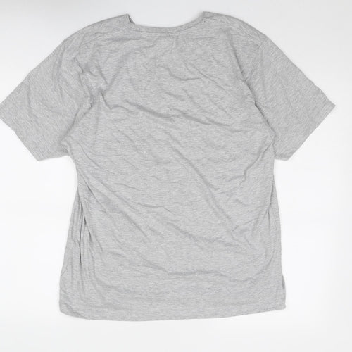 Game Of Thrones Mens Grey Cotton T-Shirt Size M Round Neck