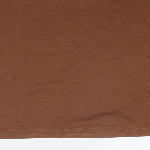 Bambi Womens Brown Cotton Basic T-Shirt Size 12 Round Neck - Size 12-14