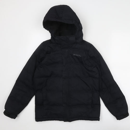 Mountain Warehouse Boys Black Quilted Jacket Size 11-12 Years Zip