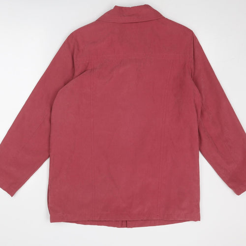 Katherine Hammond Womens Pink Jacket Size 12 Zip