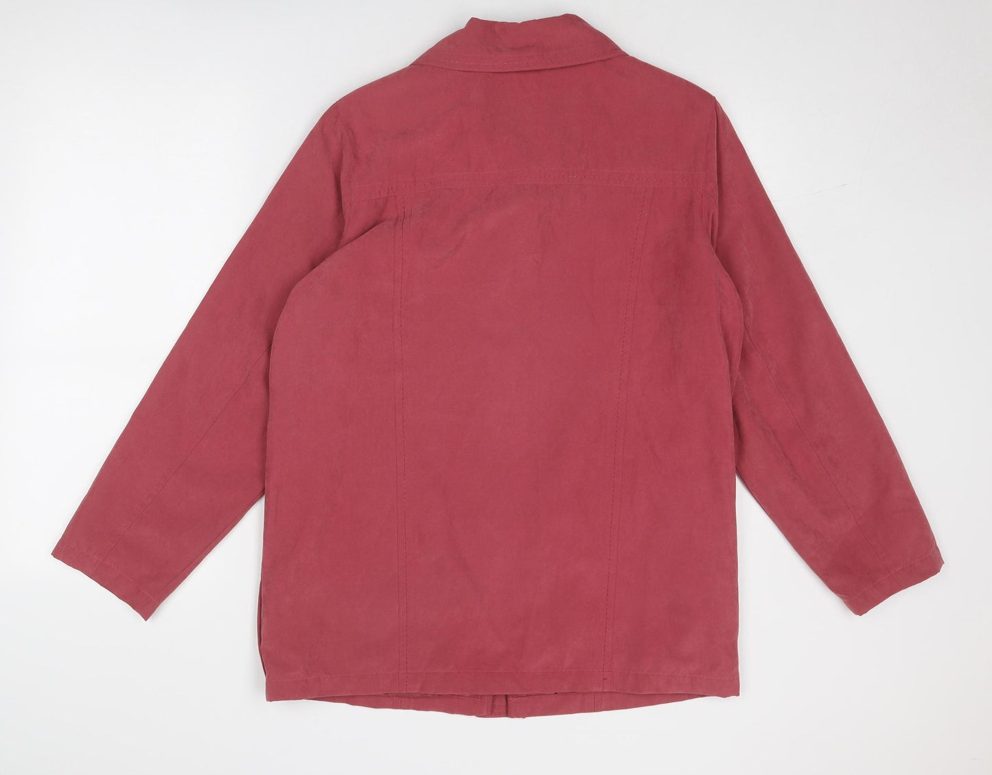 Katherine Hammond Womens Pink Jacket Size 12 Zip
