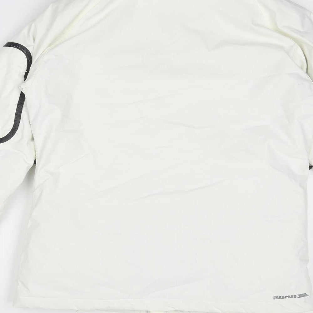 Trespass Womens White Ski Jacket Jacket Size S Zip