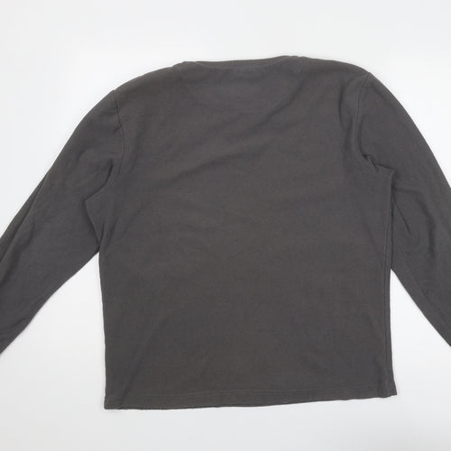 Avenue Mens Grey Polyester Pullover Sweatshirt Size M
