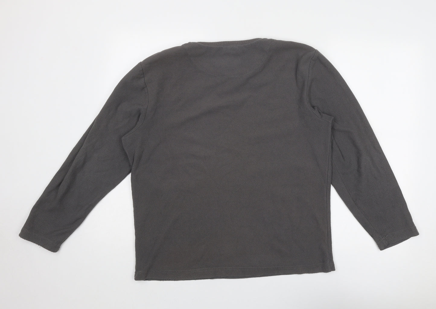 Avenue Mens Grey Polyester Pullover Sweatshirt Size M