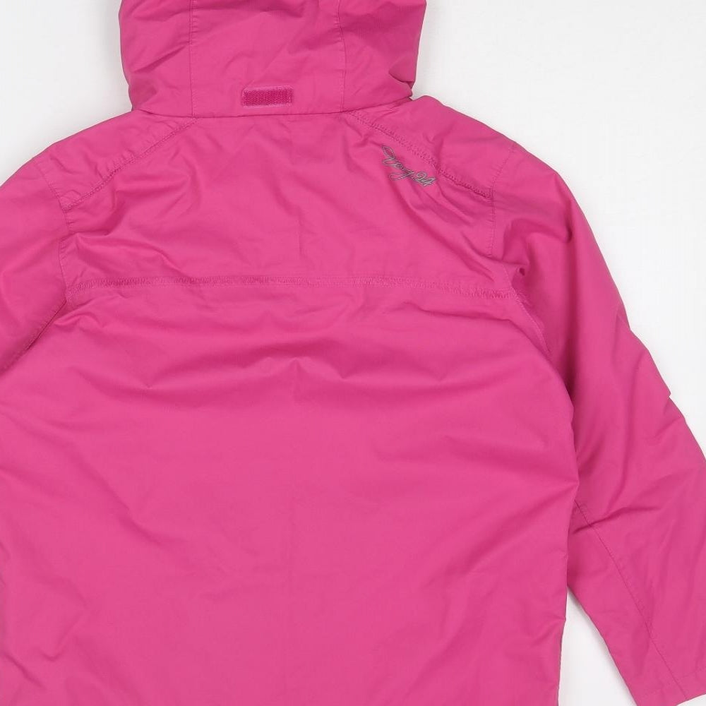 TOG24 Girls Pink Windbreaker Jacket Size 9-10 Years Zip