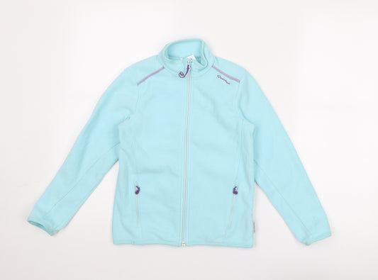 Quechua Girls Blue Jacket Size 8 Years Zip