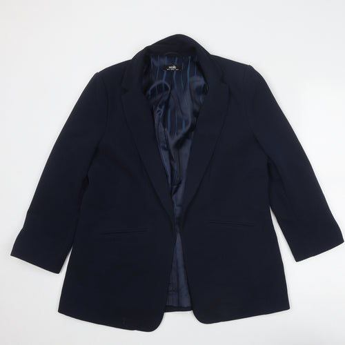 Wallis Womens Blue Jacket Blazer Size 14
