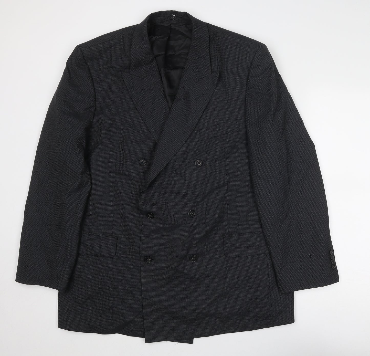 ROY ROBSON Mens Grey Polyester Jacket Suit Jacket Size 44 Regular