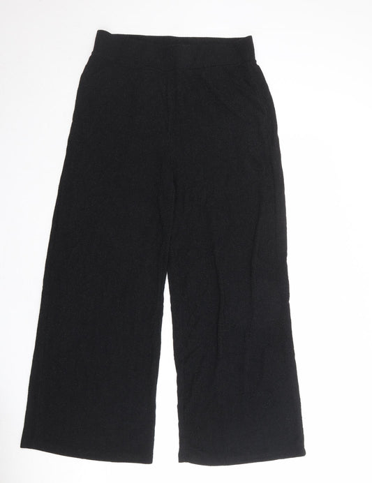 VILA Womens Black Polyester Trousers Size XL Regular