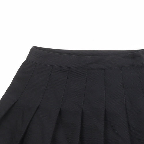 Divided by H&M Womens Black Polyester Pleated Skirt Size 4 Zip