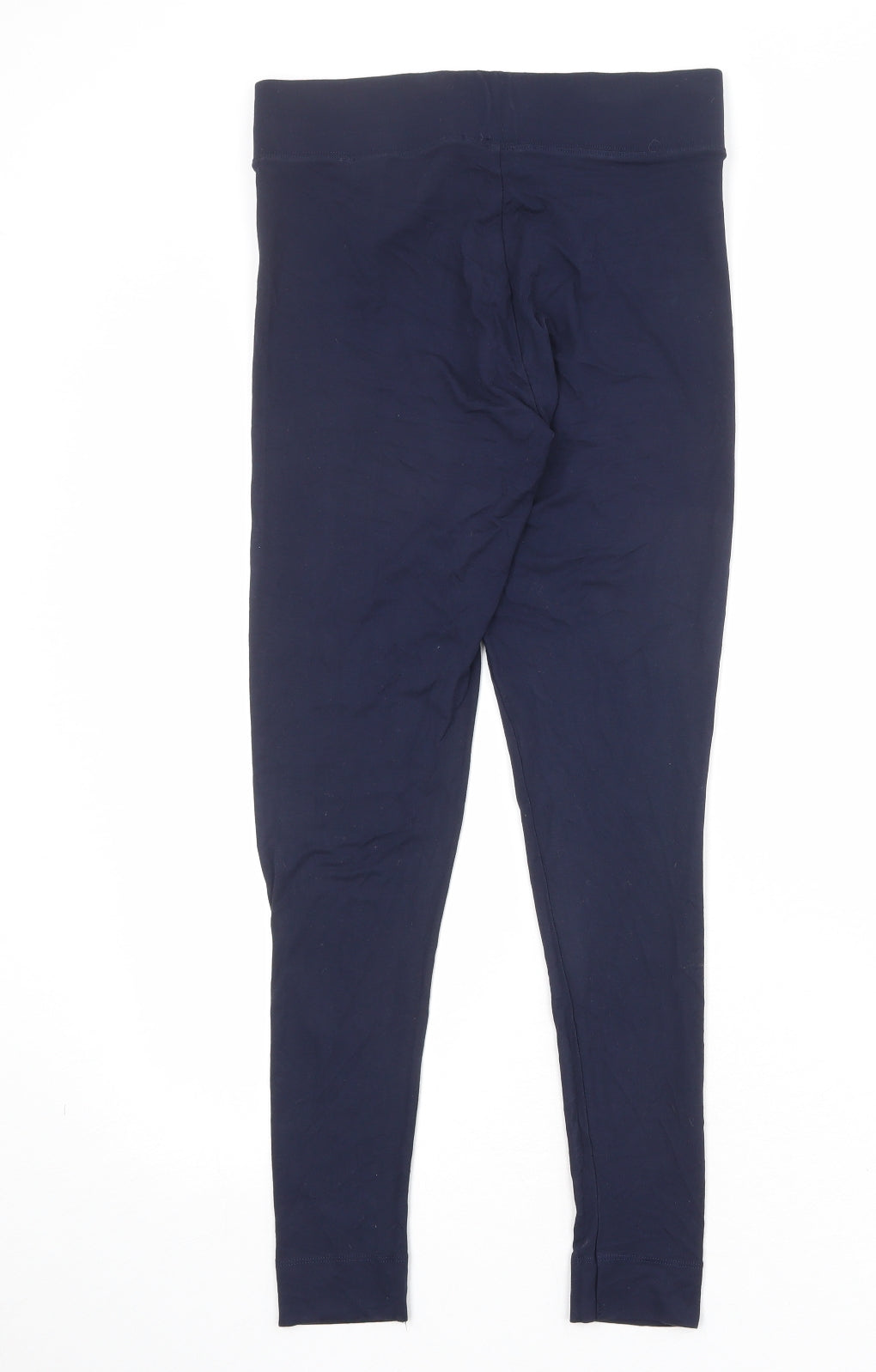 Marks and Spencer Womens Blue Viscose Carrot Leggings Size 10