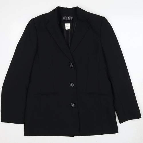 Best Womens Black Polyester Jacket Suit Jacket Size 14