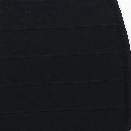 Missguided Womens Black Polyester Bandage Skirt Size 8
