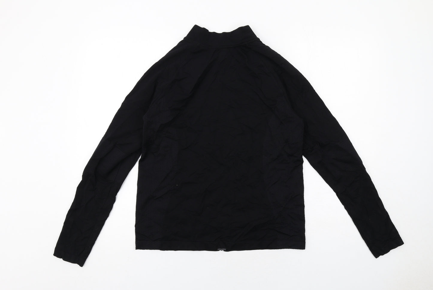 H&M Womens Black Polyamide Full Zip Sweatshirt Size L Zip