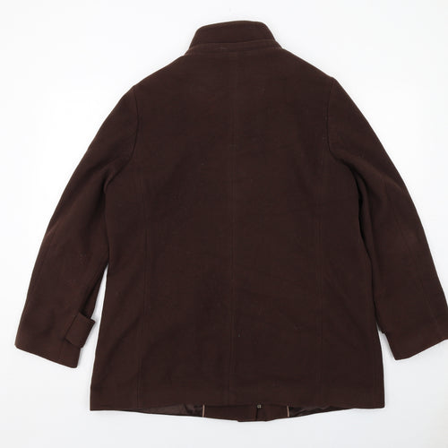 Viyella Womens Brown Jacket Size 16 Zip