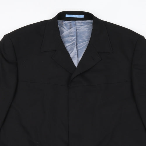 Burton Mens Black Polyester Jacket Blazer Size 44 Regular