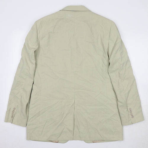 Marks and Spencer Mens Beige Lyocell Jacket Blazer Size 40 Regular
