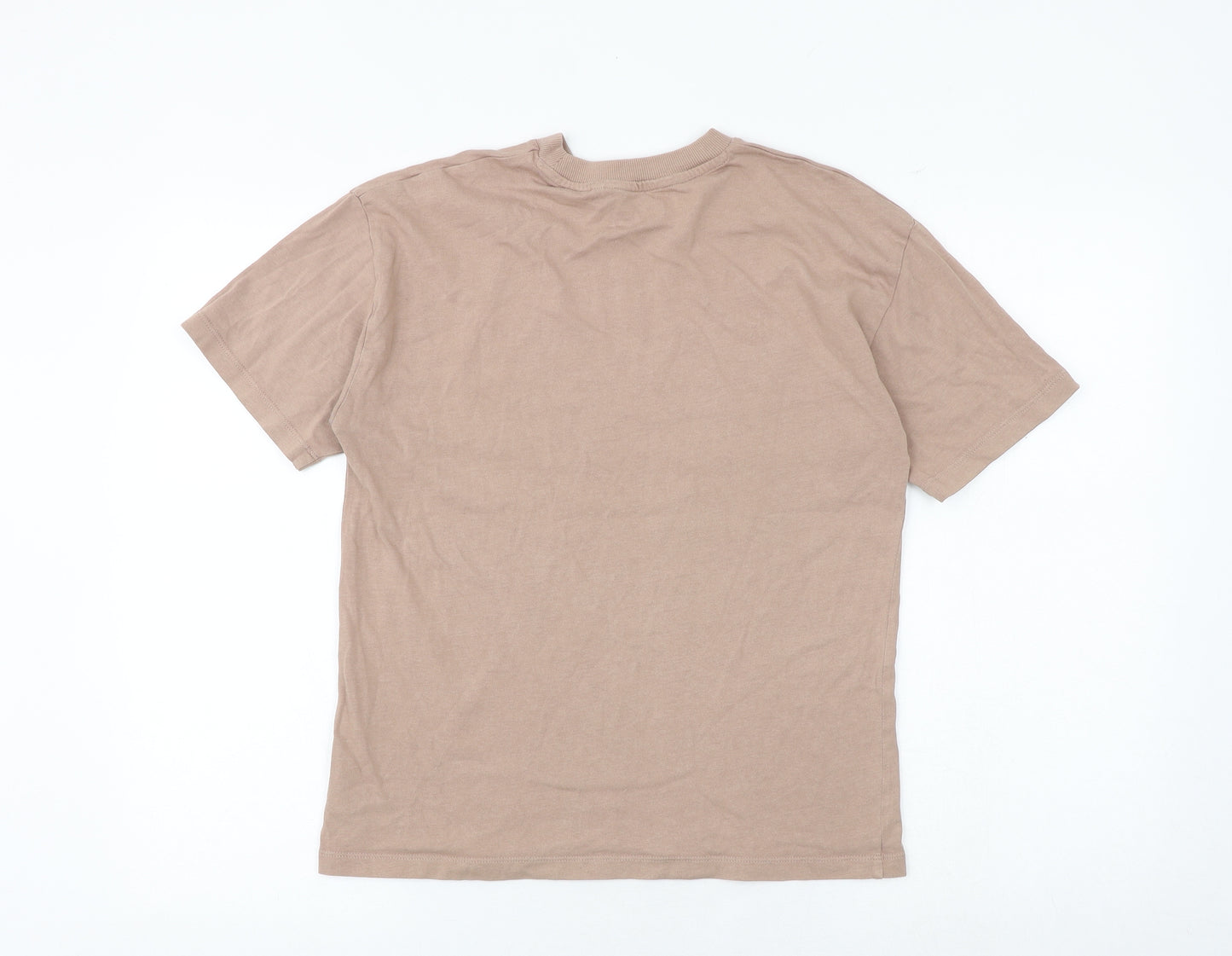 NEXT Boys Brown 100% Cotton Basic T-Shirt Size 11 Years Round Neck Pullover - Skate Of Mind